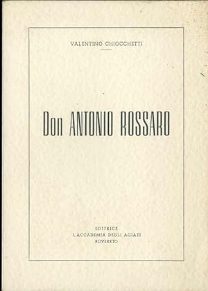 Seller image for Don Antonio Rossaro. for sale by Studio Bibliografico Adige