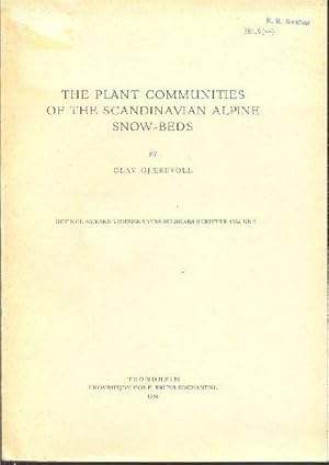 The Plant Communities of the Scandinavian Alpine Snow-Beds.