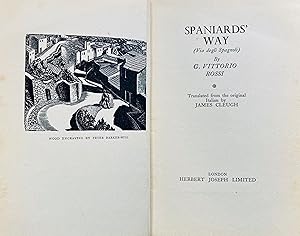 Immagine del venditore per Spaniard's way - Via degli Spagnoli. Translated from the original Italian by James Cleugh. venduto da Jack Baldwin Rare Books