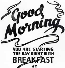 Immagine del venditore per Good Morning, You Are Starting the Day Right with Breakfast at. venduto da Wittenborn Art Books