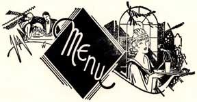 Imagen del vendedor de Menu. [Couple dining, waitress.] a la venta por Wittenborn Art Books
