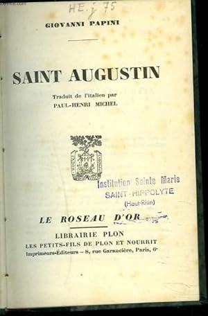 Image du vendeur pour SAINT AUGUSTIN mis en vente par Le-Livre