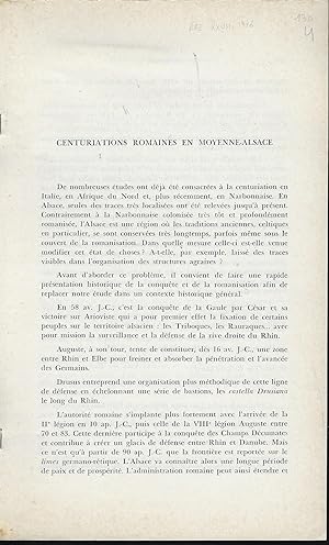 Seller image for Centuriations romaines en Moyenne-Alsace for sale by Librairie Archaion