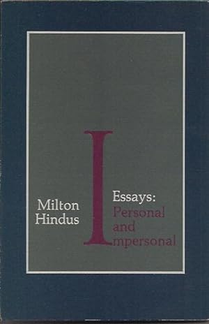 Seller image for Essays: Personal and Impersonal for sale by San Francisco Book Company