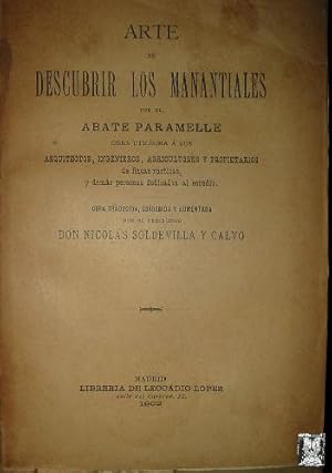 ARTE DE DESCUBRIR LOS MANANTIALES