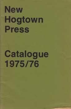 New Hogtown Press Catalogue 1975/76.