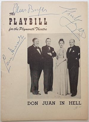 Playbill Signed by Charles Laughton, Charles Boyer, and Cedric Hardwicke
