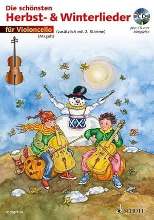 Bild des Verkufers fr Die schnsten Herbst- und Winterlieder, fr 2 Violoncelli, m. Audio-CD : Sankt Martin, Nikolauslieder und Weihnachtslieder. 1-2 Violoncelli. Schwierigkeitsgrad: 2 zum Verkauf von AHA-BUCH GmbH