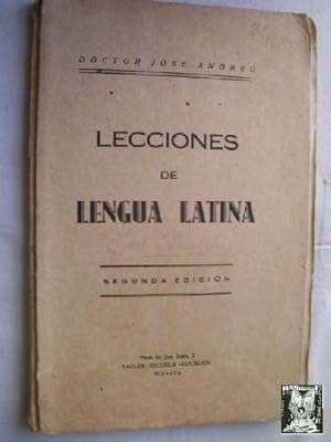 LECCIONES DE LENGUA LATINA