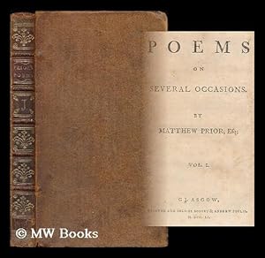 Image du vendeur pour Poems on several occasions / by Matthew Prior, Esq; volume 1 mis en vente par MW Books