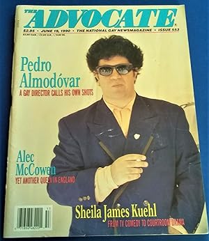 Seller image for The Advocate (Issue No. 553, June 19, 1990): The National Gay Newsmagazine Magazine (Pedro Almodovar Cover Story and Interview) for sale by Bloomsbury Books