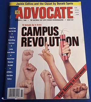 Seller image for The Advocate (Issue No. 561, October 9, 1990): The National Gay and Lesbian Newsmagazine Magazine (Cover Story: Campus Revolution) for sale by Bloomsbury Books
