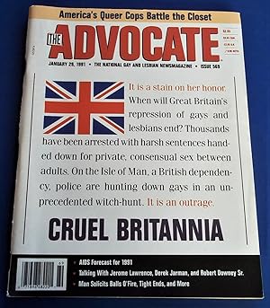 Seller image for The Advocate (Issue No. 569, January 29, 1991): The National Gay and Lesbian Newsmagazine Magazine (Cover Story: Cruel Britannia) for sale by Bloomsbury Books