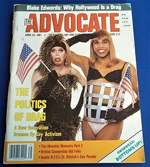 Seller image for The Advocate (Issue No. 575, April 23, 1991): The National Gay and Lesbian Newsmagazine Magazine (Cover Story: The Politics of Drag) for sale by Bloomsbury Books