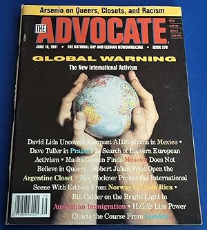Seller image for The Advocate (Issue No. 579, June 18, 1991): The National Gay and Lesbian Newsmagazine Magazine (Cover Story: Global Warning - The New International Activism) for sale by Bloomsbury Books