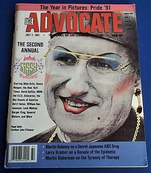 Seller image for The Advocate (Issue No. 580, July 2, 1991): The National Gay and Lesbian Newsmagazine Magazine (Cover Story: The Second Annual Sissy Awards, Cardinal John O'Connor Cover Photo) for sale by Bloomsbury Books
