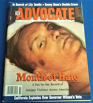 Seller image for The Advocate (Issue No. 589, November 5, 1991): The National Gay and Lesbian Newsmagazine Magazine (Cover Story: Month of Hate, A Day-by-day Record of Antigay Violence Across America) for sale by Bloomsbury Books