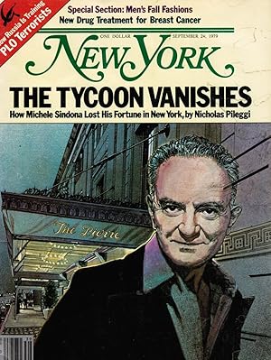 Seller image for 1979: New York Magazine - September 24, 1979 for sale by Bookshop Baltimore