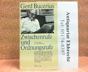 Bild des Verkufers fr Zwischenrufe und Ordnungsrufe. Texte zwischen zwei Machtwechseln. Zu Fragen der Zeit. zum Verkauf von Antiquariat Ehbrecht - Preis inkl. MwSt.