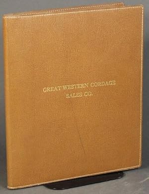 Great Western Cordage: Sales Co. [cover title]