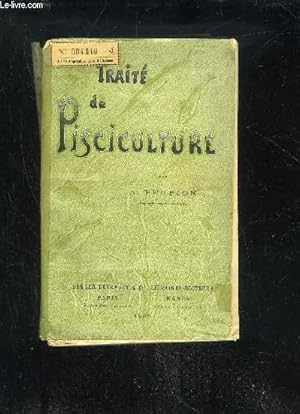 Seller image for TRAITE DE PISCICULTURE for sale by Le-Livre