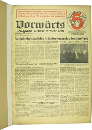 Vorwärts Augabe Neues Deutschland 2. Januar 1951 - 25. Juni 1951.(Nr. 1 - 26).