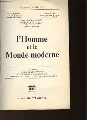Seller image for L'HOMME ET LE MONDE MODERNE for sale by Le-Livre
