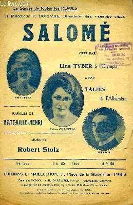 Seller image for SALOME for sale by Le-Livre