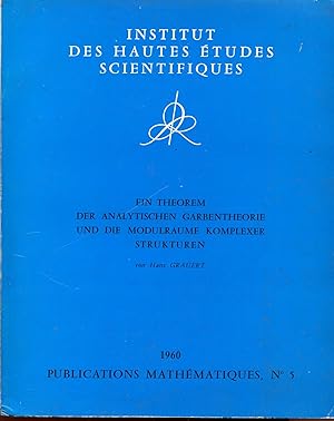 Bild des Verkufers fr Ein theorem der analytischen garbentheorie und die modulraume komplexer strukturen zum Verkauf von Sylvain Par