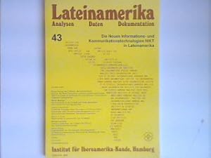 Bild des Verkufers fr Lateinamerika - Analysen - Daten - Dokumentation - Nr. 43 - Juli 2000 - Die Neuen Informations- und Kommunikationstechnologie NIKT in Lateinamerika zum Verkauf von books4less (Versandantiquariat Petra Gros GmbH & Co. KG)