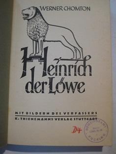 Seller image for Heinrich der Lwe for sale by Alte Bcherwelt