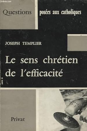 Bild des Verkufers fr LE SENS CHRETIEN DE L EFFICACITE zum Verkauf von Le-Livre