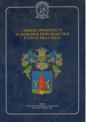 Arredi appartenuti al Marchese di Pietralunga e Conte della Valle che saranno venduti a Palazzo M...