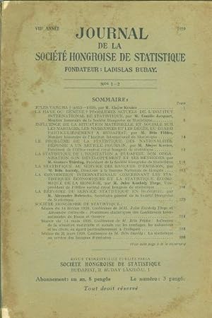 Journal de la Sociètè hongroise de statistique