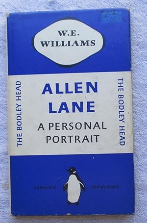 Imagen del vendedor de Allen Lane - a Personal Portrait a la venta por Glenbower Books