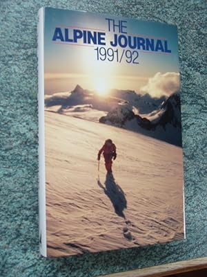 Seller image for THE ALPINE JOURNAL 1991/92 for sale by Ron Weld Books