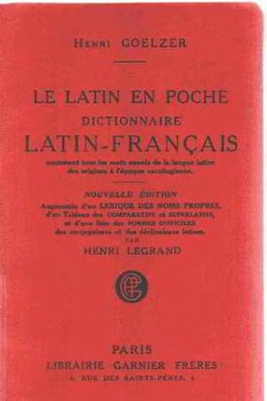 Seller image for Le latin en poche / dictionnaire latin -franais for sale by librairie philippe arnaiz