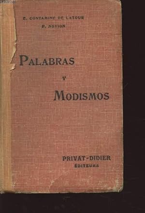 Seller image for PALABRAS Y MODISMOS for sale by Le-Livre