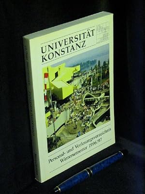 Universität Konstanz. Personal- und Vorlesungsverzeichnis Wintersemester 1996/97 -