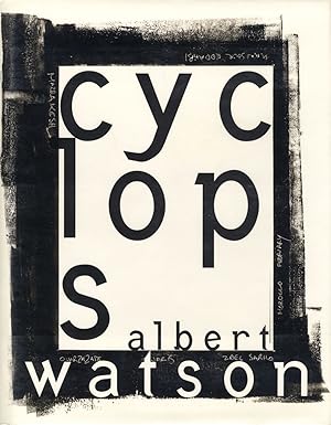 Seller image for Albert Watson: Cyclops for sale by Vincent Borrelli, Bookseller