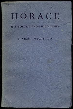 Bild des Verkufers fr Horace: His Poetry and Philosophy zum Verkauf von Between the Covers-Rare Books, Inc. ABAA