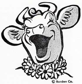 Elsie the Borden cow mascot.