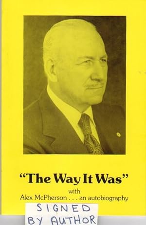 The Way it Was - an Autobiography -(SIGNED)-