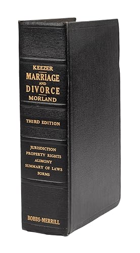 Bild des Verkufers fr Keezer on the Law of Marriage and Divorce zum Verkauf von The Lawbook Exchange, Ltd., ABAA  ILAB