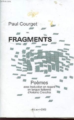 Seller image for FRAGMENTS - POEMES. for sale by Le-Livre