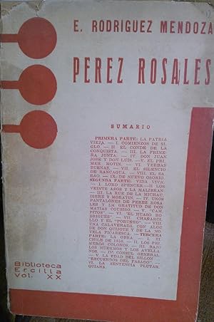 Imagen del vendedor de Prez Rosales a la venta por Librera Monte Sarmiento