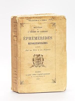 Seller image for Ephmrides rvolutionnaires. for sale by Librairie du Cardinal