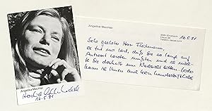 Imagen del vendedor de Eigenh. Briefkarte mit U. sowie Portrtdruck mit eigenh. U. a la venta por Eberhard Kstler Autographen&Bcher oHG
