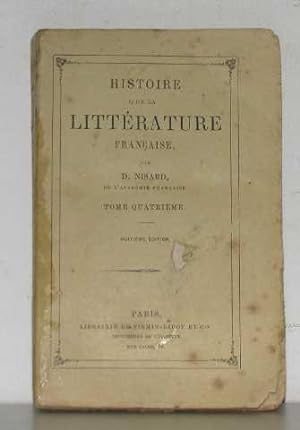 Seller image for Histoire de la littrature franaise tome quatrime for sale by crealivres