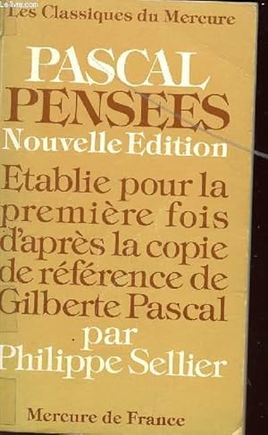 Seller image for PASCAL - PENSEES / ETABLIE POUR LA PREMIERE FOSI D'APRES LA COPIE DE R EFERENCE DE GLIBERTE PASCAL. for sale by Le-Livre